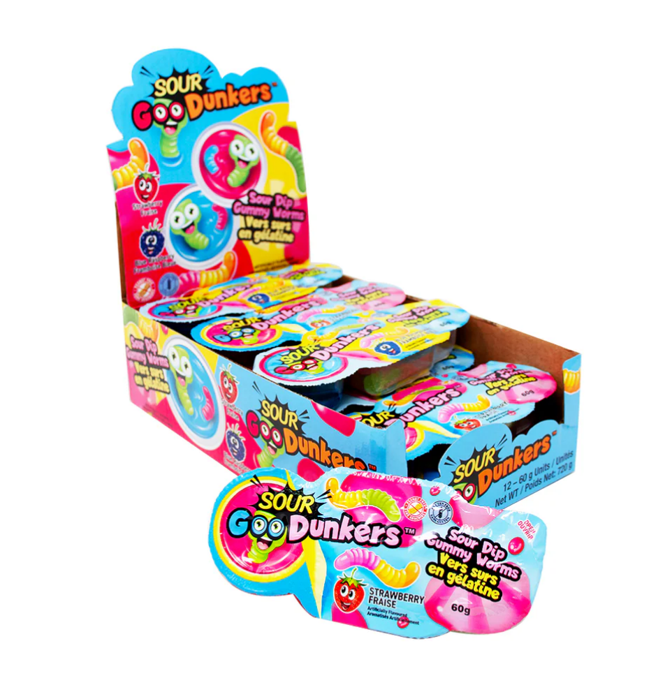 GOODUNKERS - GUMMY WORMS & SOUR DIP -