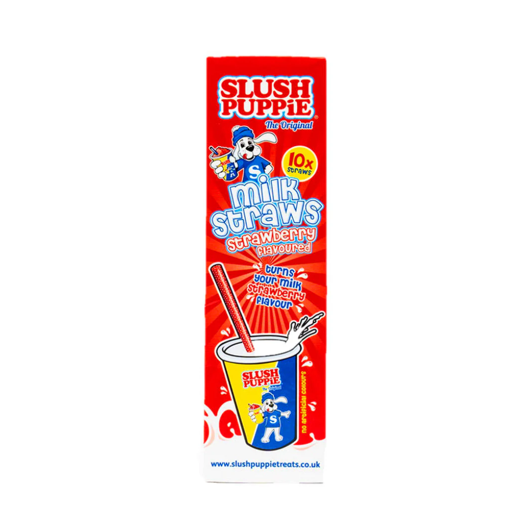 SLUSH PUPPIE - MILK STRAWS STRAWBERRY