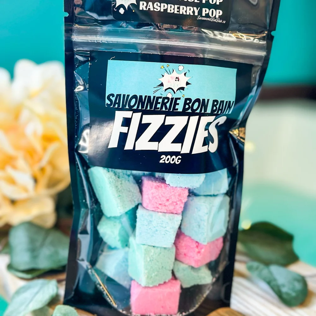 FIZZIES • MINI BOMBES DE BAIN EN CUBE - FRAMBOISE POP