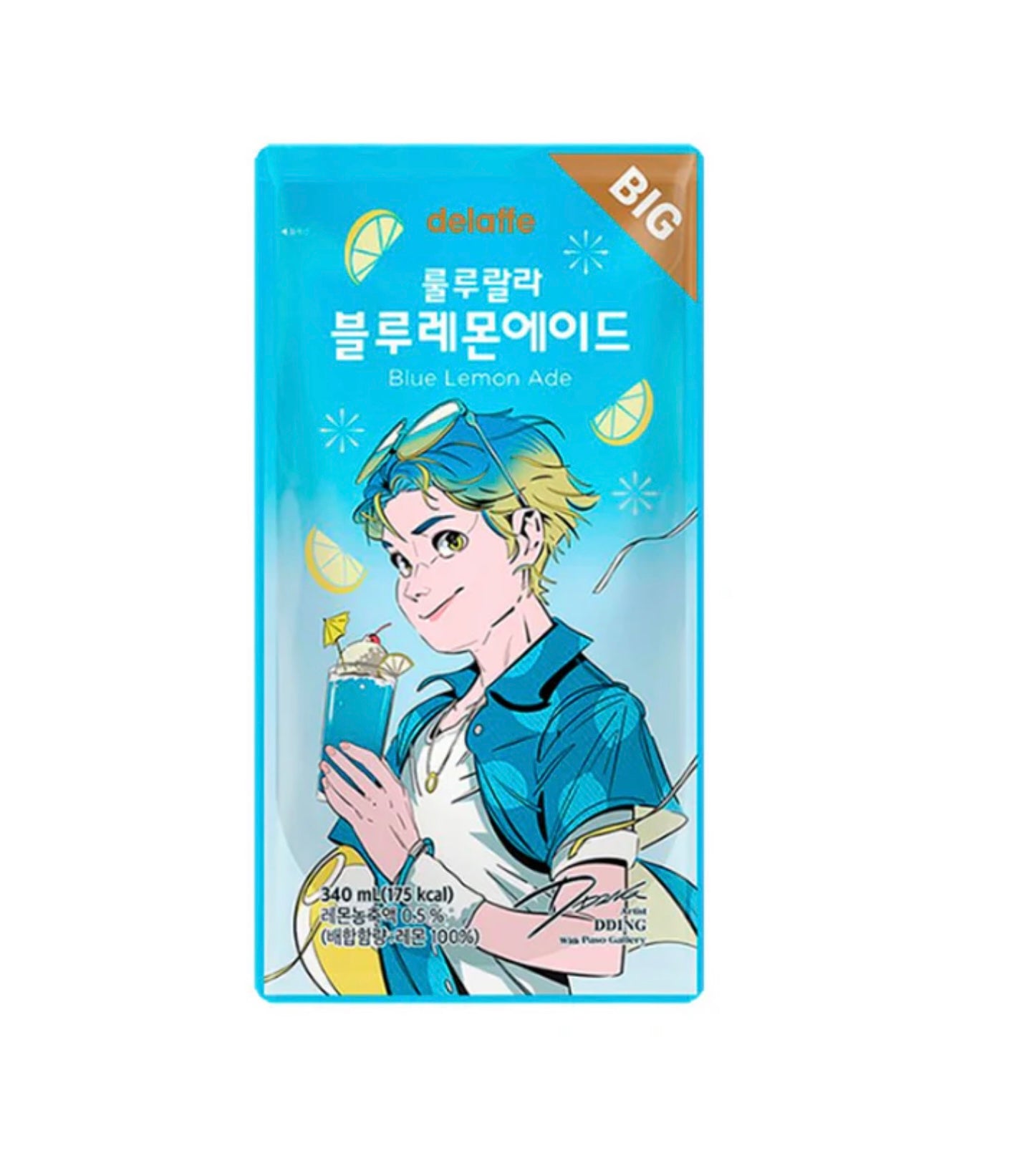 DELAFFE - BLUE LEMON ADE - 340mL