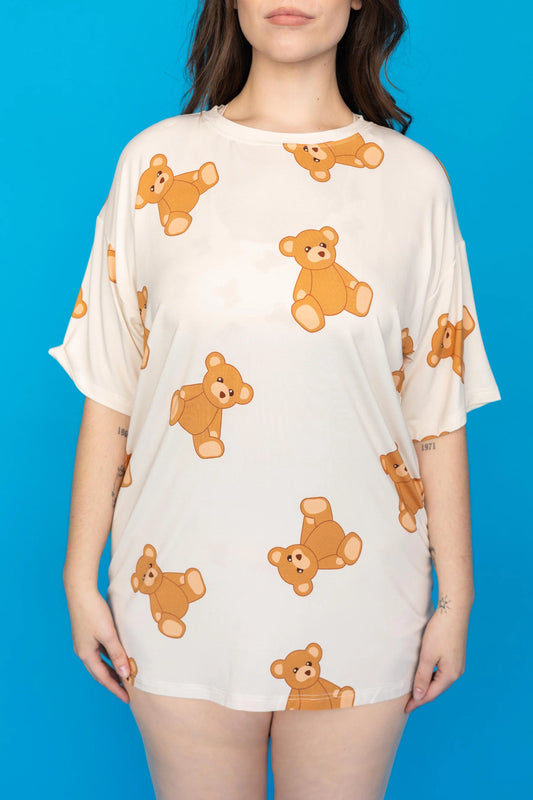 POP UNDERWEAR - LONG TEE UNISEXE "MY TEDDY BEAR"
