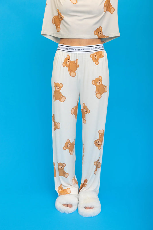 POP UNDERWEAR - PANTALON PYJAMA ÉVASÉ "MY TEDDY BEAR"