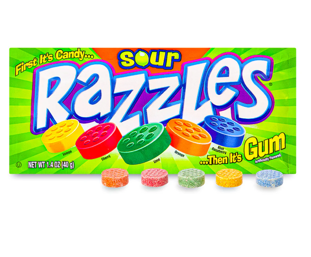 RAZZLES - SOUR - 40G