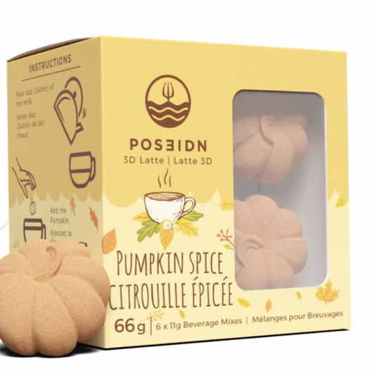 POSEIDN - 3D LATTE - CITROUILLE ÉPICÉE -