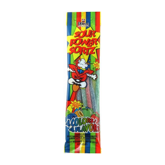 DORVAL - 4 COLORS FLAVOR STRAWS - 50G