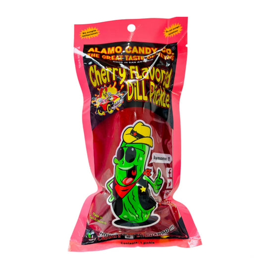 ALAMO CANDY - CHERRY FLAVORED - DILL PICKLE