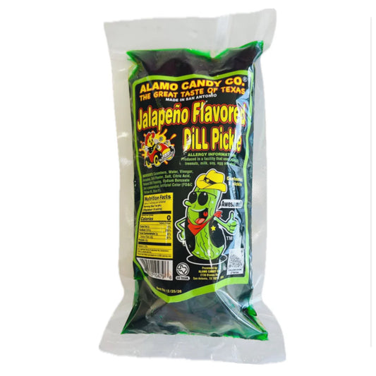 ALAMO CANDY - JALAPENO FLAVORED - DILL PICKLE