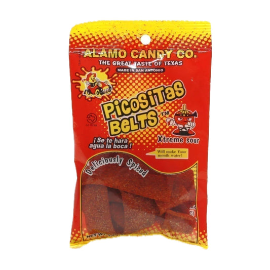 ALAMO CANDY - PICOSITAS BELTS - SPICY&SOUR -42G