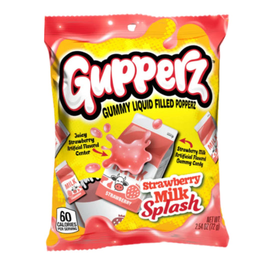 GUPPERZ CANDY - STRAWBERRY MILK SPLASH 72g