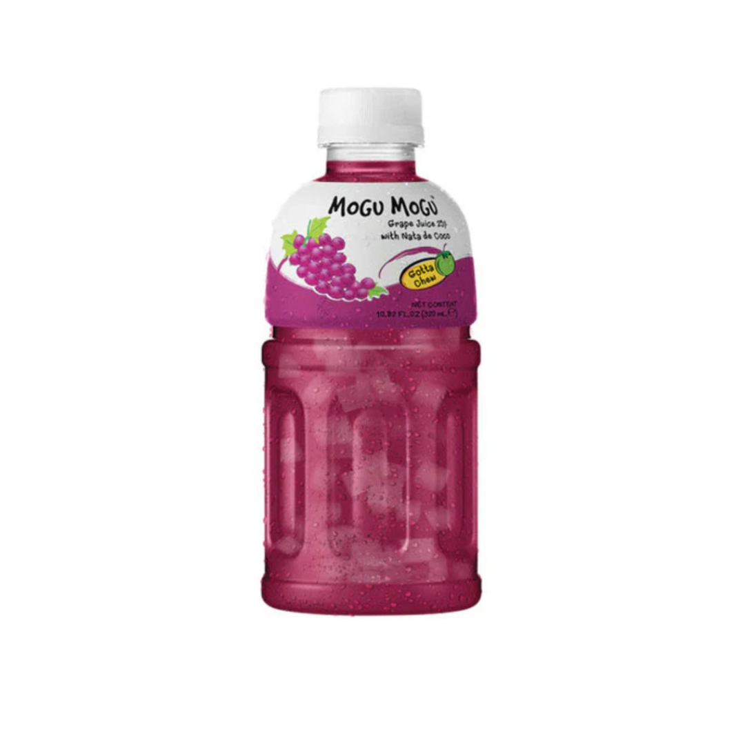 MOGU MOGU - GRAPE DRINK WITH NATA DE COCO - 320mL