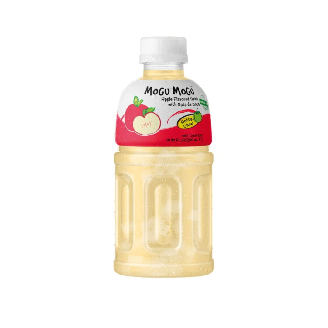 MOGU MOGU - APPLE DRINK WITH NATA DE COCO - 320mL