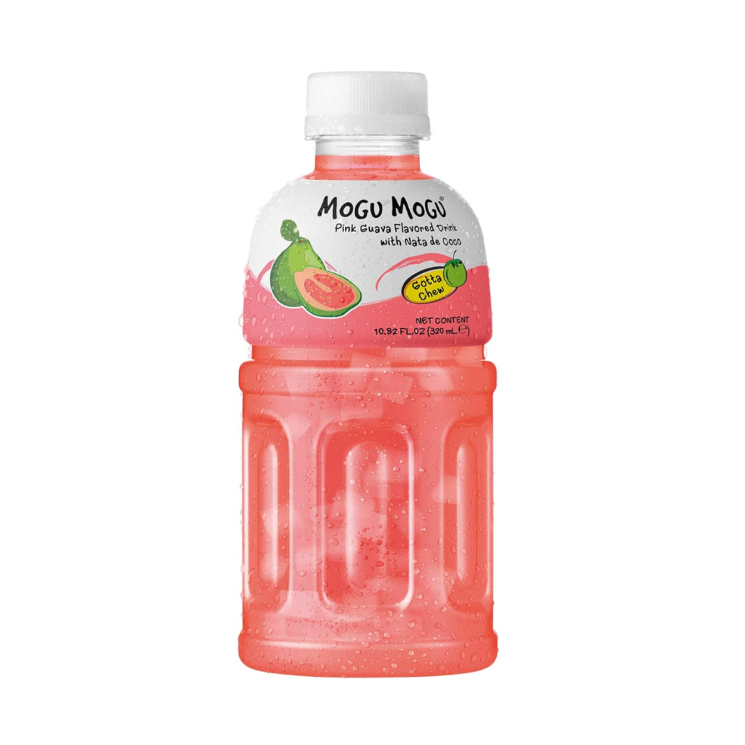 MOGU MOGU - PINK GUAVA DRINK WITH NATA DE COCO - 320mL