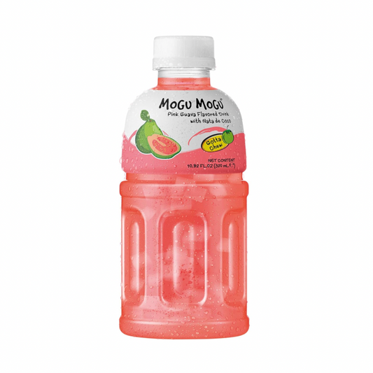 MOGU MOGU - PINK GUAVA DRINK WITH NATA DE COCO - 320mL