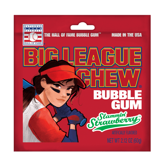 BIG LEAGUE CHEW - BUBBLE GUM - FRAISE - Sweets Avenue Beauport