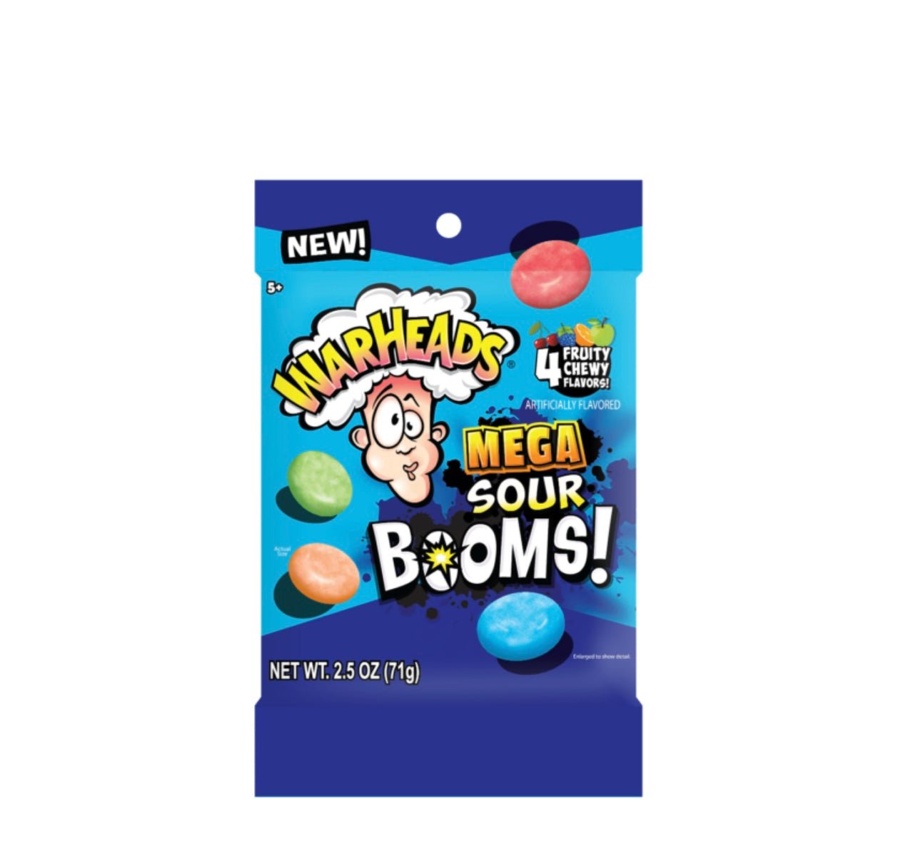 WARHEADS - MEGA SOUR BOOMS ! 72g - Sweets Avenue Beauport