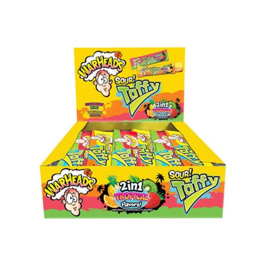 Warheads Taffy Bar 2 In 1 Tropical - Sweets Avenue Beauport